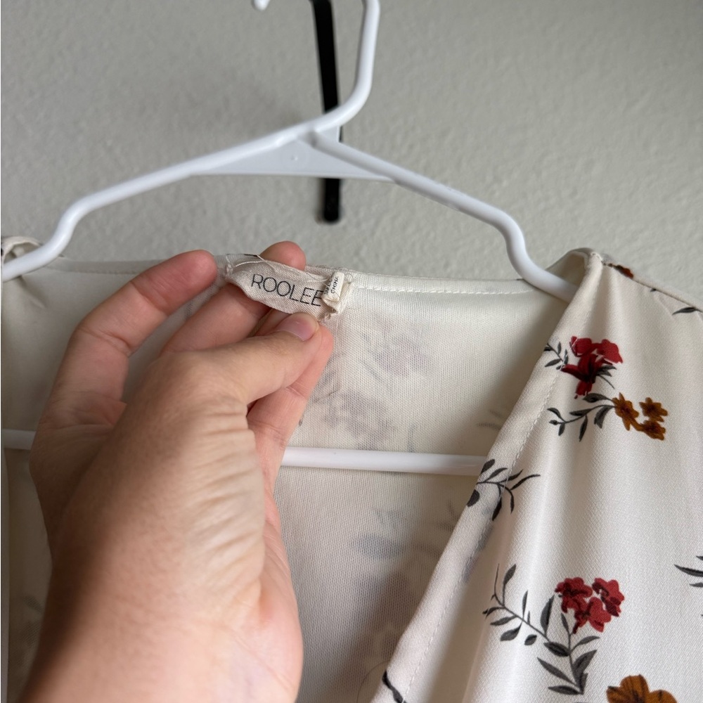 Roolee Floral Wrap Dress midi XXS - Picture 2 of 6